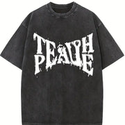 Death Peace Vintage Washed T-Shirt in Black