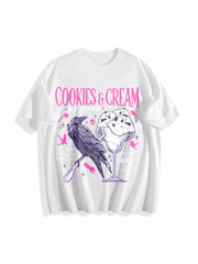 Butcher Blackbird Dark Romance Cotton T-Shirt in White