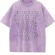 Smallest Man Bridge and Outro Vintage Washed T-Shirt in Purple