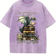 Short-sleeve for Seasons Vintage Washed T-Shirt in Purple