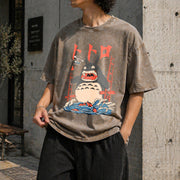 My Neighbor Totoro Vintage Washed T-Shirt in Brown