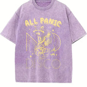 All Panic No Disco Vintage Washed T-Shirt in Purple