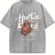 Made from Pure Vintage Washed T-Shirt in Gray