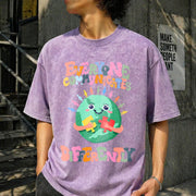 Everyone Communicates Differently Vintage Washed T-Shirt in Purple