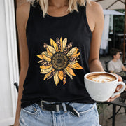 European and American Vest Women's Color Cotton Tank Top in Black