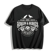 European and American Cotton T-Shirt in Black