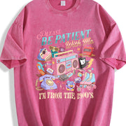 90s Throwback 90s Country Vintage Washed T-Shirt in Red
