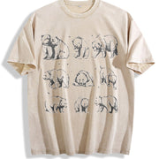 Bears 90s ® Tattoo Vintage Washed T-Shirt in Beige