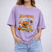 Halloweentown Est 1998 vintage washed oversized T-shirt in Purple