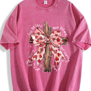 Thick Retro Vintage Washed T-Shirt in Red