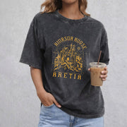 Xaden Riorson House vintage washed oversized T-shirt in Black
