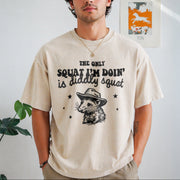 Diddly Squat Possum Vintage Washed T-Shirt in Beige