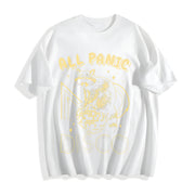All Panic No Disco Cotton T-Shirt in White
