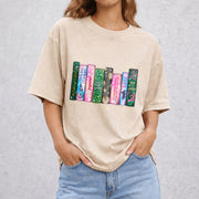 Wicked Changed For Good Book vintage washed oversized T-shirt in Beige