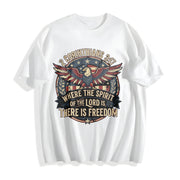 Christian 4th of July Cotton T-Shirt in White