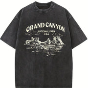 Grand Canyon National Park Vintage Washed T-Shirt in Black