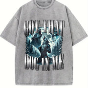 Got That Dog in Me Alpha Wolf Vintage Washed T-Shirt in Gray