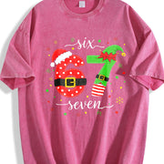 Six Seven Vintage Washed T-Shirt in Red