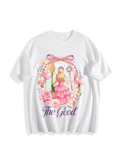 Wicked Change for Good Coquette Cotton T-Shirt in White