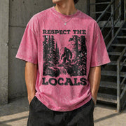 Respect the Locals Bigfoot Vintage Washed T-Shirt in Red