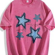 EACH STAR IS Unique AND Shines Brightly Vintage Washed T-Shirt in Red