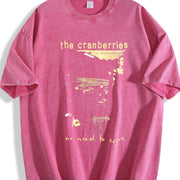 & Moisture-wicking Vintage Washed T-Shirt in Red