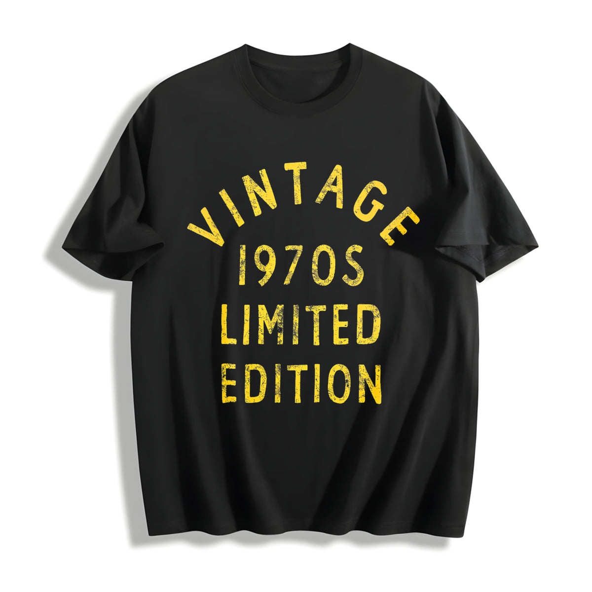Vintage 1970s Limited Edition Cotton T-Shirt in Black
