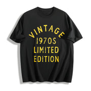 Vintage 1970s Limited Edition Cotton T-Shirt in Black