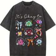 In Street Retro a Heavy. This Distressed Has Vintage Washed T-Shirt in Black