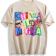 Abolish ICE Anti ICE Vintage Washed T-Shirt in Beige