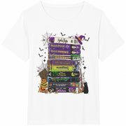 Halloween VHS Movies Cotton T-Shirt in White
