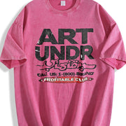 Art Under Pressure Vintage Washed T-Shirt in Red