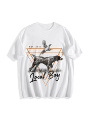 Local Boy High Tail Cotton T-Shirt in White