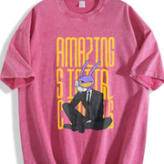 Black the Amazing Digital Circus Jax Vintage Washed T-Shirt in Red