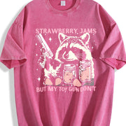 Designs Golf Made from Snowflake Vintage Washed T-Shirt in Red