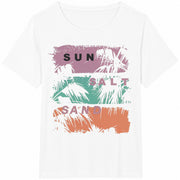 Sun Salt Sand Cotton T-Shirt in White