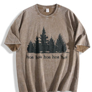 Hoa Twilight Inspired Vintage Washed T-Shirt in Brown