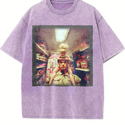 Glam Doll at the Grocery Store Vintage Washed T-Shirt in Purple