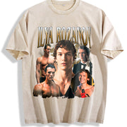 Heated Rivalry Rozanov Fans vintage washed oversized T-shirt in Beige