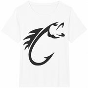 Fishing Hook: Fisherman Cotton T-Shirt in White