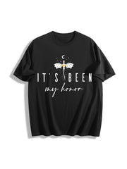 Fourth Wing It’s Been My Honor Cotton T-Shirt in Black