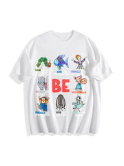 I Still Read Children's Books Teacher Cotton T-Shirt in White