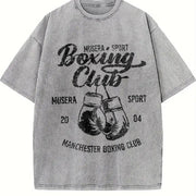 Manchester Boxing Club 2004 Vintage Washed T-Shirt in Gray