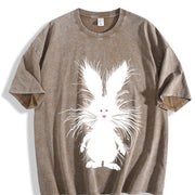 Spring and Commute Versatile Vintage Washed T-Shirt in Brown