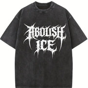 Abolish ICE Anti ICE S~5XL and Batik vintage washed oversized T-shirt in Black