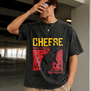 My Quest for Cheese Vintage Washed T-Shirt in Black