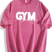 For Formal Urban Distressed Enthusiasts Vintage Washed T-Shirt in Red