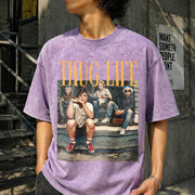 The Golden Girls Thug Life Vintage Washed T-Shirt in Purple