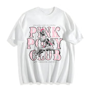 Chappell Roan Pink Pony Club Cotton T-Shirt in White