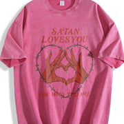 Stylish a Striking. For. for Ladies Vintage Washed T-Shirt in Red